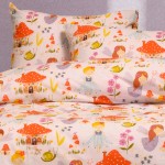 Σετ Σεντόνια Μονά (170x270) με Λάστιχο Βαμβακερά Melinen Kids Line Magic Peach