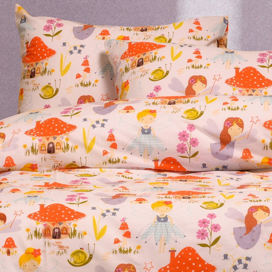 Παπλωματοθήκη Παιδική Μονή (165x245) Melinen Kids Line Magic Peach