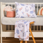 Σετ Σεντόνια Βρεφικά Κούνιας (120x170) με Λάστιχο Βαμβακοσατέν Melinen Prime Line Lizard