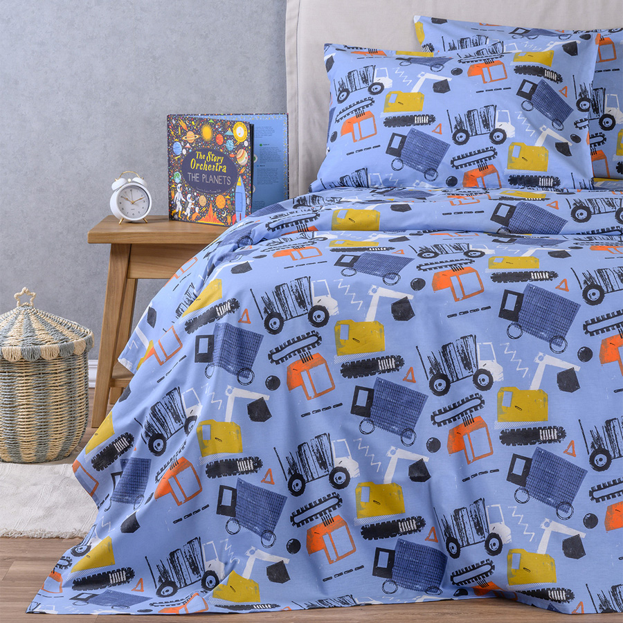 Σετ Σεντόνια Μονά Παιδικά (170x270) Βαμβακερά Melinen Kids Line Speed