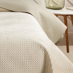 Κουβερλί Σούπερ Υπέρδιπλο (King Size) (260x240) Μονόχρωμο Melinen Omnia Greige