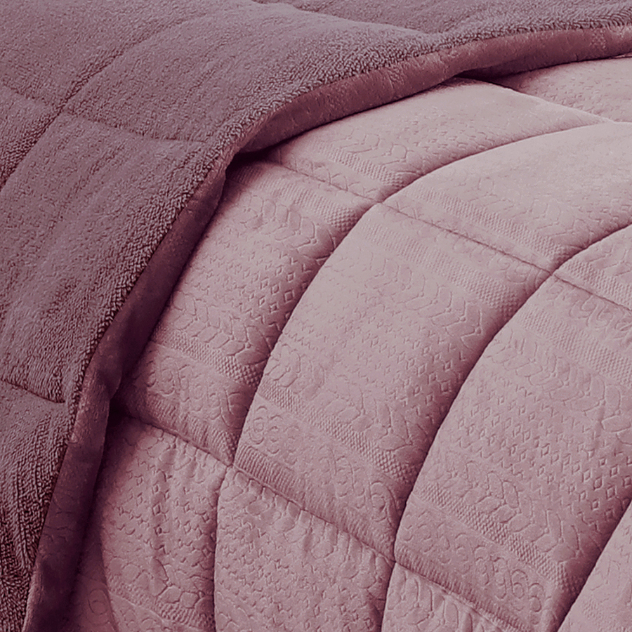 Κουβερτοπάπλωμα Μονό (160x220) Μονόχρωμο 740 γραμ/τμ Melinen Shelby amethyst