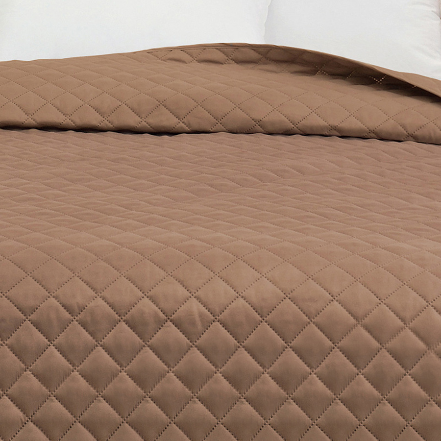 Κουβερλί Υπέρδιπλο (220x240) Μονόχρωμο Melinen Tosca mocca