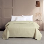 Κουβερλί Σούπερ Υπέρδιπλο, King Size (220x240) Μονόχρωμο Melinen Zara ecru