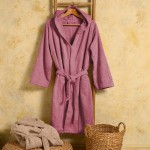 Μπουρνούζι Ενηλίκων με Κουκούλα (Small) Βαμβακερό Melinen Bloom Apple