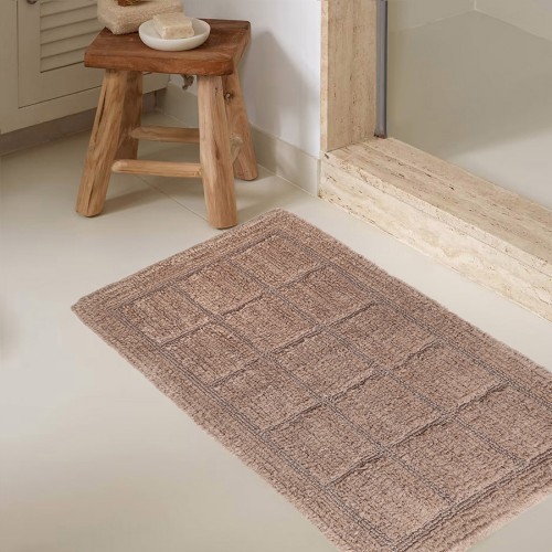 Ταπέτο-Πατάκι Μπάνιου (50x80) Βαμβακερό Melinen Dante Beige