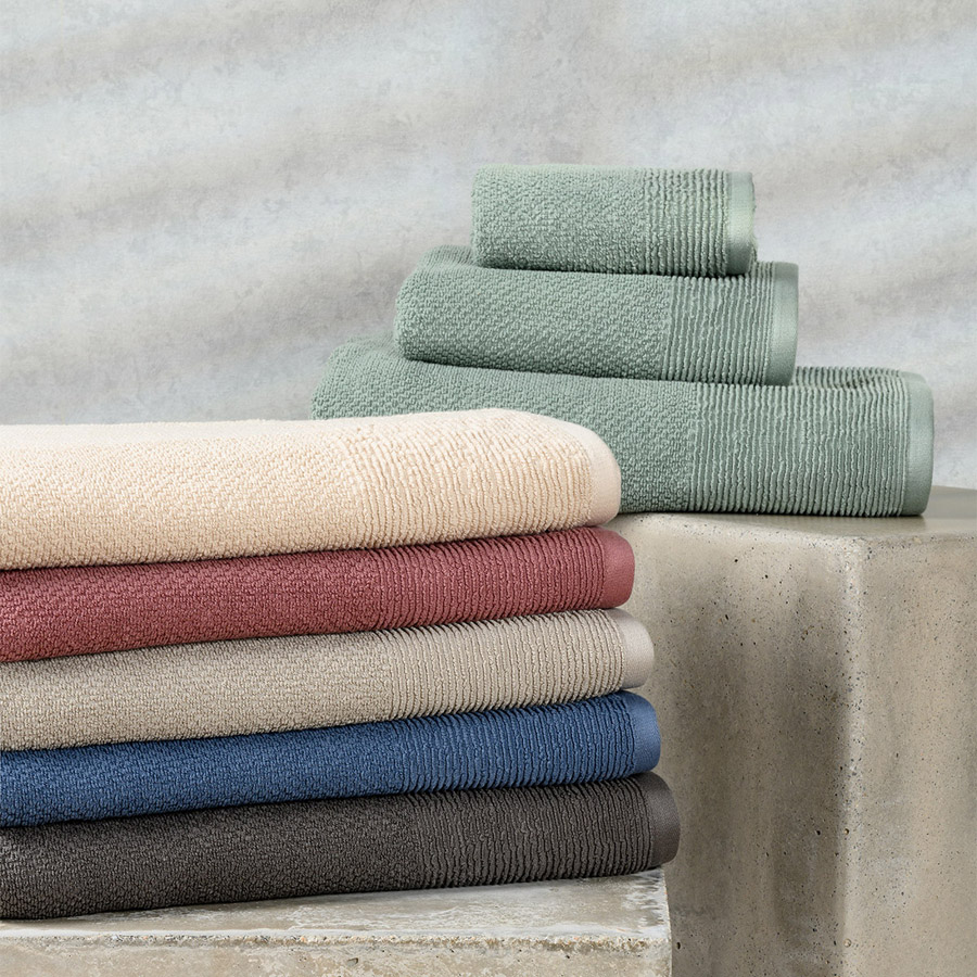 Σετ Πετσέτες 3 τεμαχίων  (Χειρός | Προσώπου | Λουτρού) 500γρ/τμ Melinen Haus Light Grey