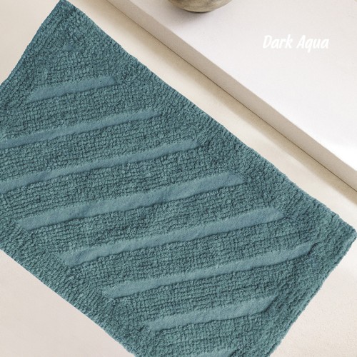 Πατάκι Μπάνιου (40x60) Βαμβακερό 1500γρ/τμ Melinen Task Dark Aqua