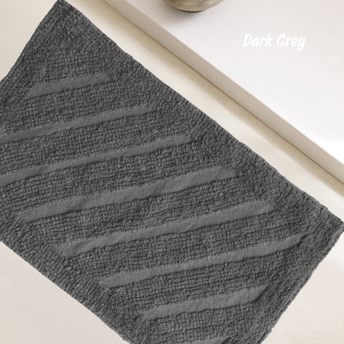 Πατάκι Μπάνιου (40x60) Βαμβακερό 1500γρ/τμ Melinen Task Dark Grey