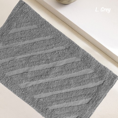 Πατάκι μπάνιου (40x60) Βαμβακερό 1500γρ/τμ Melinen Task Light Grey