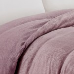 Παπλωματοθήκη Flannel με Προβατάκι Μονή (165x225) Melinen Shelby Amethyst