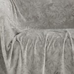 Ριχτάρι για Πολυθρόνα (130x170) Flannel Ανάγλυφο Melinen Aria Silver
