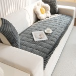 Ριχτάρι-Ανώστρωμα για Τριθέσιο Καναπέ (70x180) Αντιολισθητικό Melinen Aspen dark grey