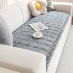 Ριχτάρι-Ανώστρωμα για Τριθέσιο Καναπέ (70x180) Αντιολισθητικό Melinen Aspen light grey