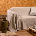 Ριχτάρι για Διθέσιο Καναπέ (180x250) Ζακάρ Melinen Ophelia Light Grey