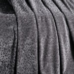 Ριχτάρι για Διθέσιο Καναπέ (170x250) Flannel Ανάγλυφο Melinen Giza Dark Grey