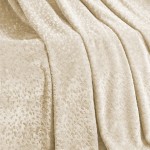 Ριχτάρι για Διθέσιο Καναπέ (170x250) Flannel Ανάγλυφο Melinen Giza Ecru