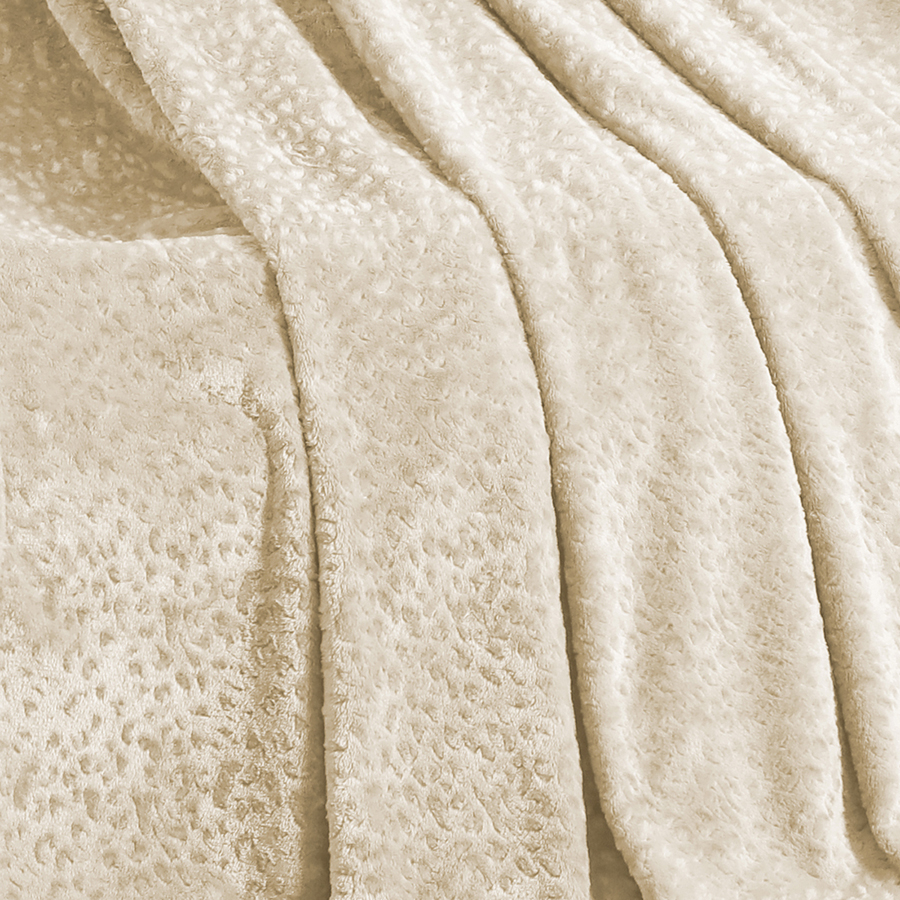 Ριχτάρι για Πολυθρόνα (130x170) Flannel Ανάγλυφο Melinen Giza Ecru