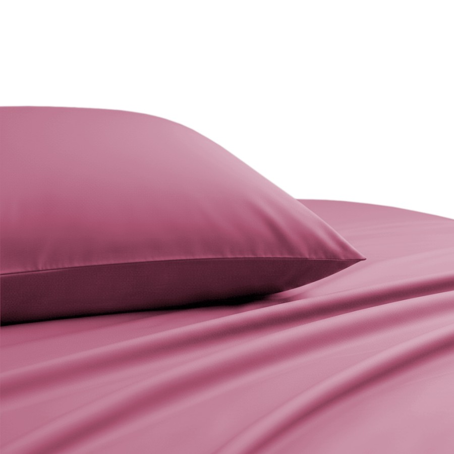 Σεντόνι Μεμονωμένο King Size (270x270) Βαμβακοσατέν 300 Κλωστών Μονόχρωμο Melinen Lavish Apple