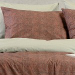 Παπλωματοθήκη Μονή (165x245) Διπλής όψης Βαμβακερή Melinen Ultra Line Luca Bordeaux