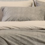 Παπλωματοθήκη Μονή (165x245) Διπλής όψης Βαμβακερή Melinen Ultra Line Luca Grey