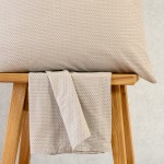 Κατωσέντονο Μονό (100x200+32) Με Λάστιχο + Μαξιλαροθήκη Melinen Ultra Line Mini Luca Greige