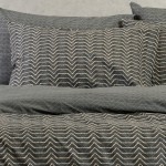 Σετ Σεντόνια Μονά (170x270) Με Λάστιχο Βαμβακερά Melinen Ultra Line Paris Anthracite