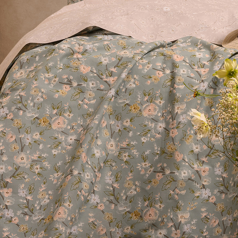 Σετ Σεντόνια Μονά (170x270) Βαμβακερά Melinen Ultra Line Amy Aqua