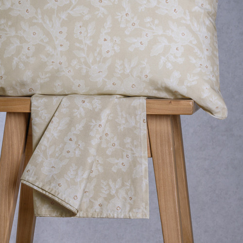 Κατωσέντονο Μονό (100x200+32) Με Λάστιχο + Μαξιλαροθήκη Melinen Ultra Line Mini Amy Beige