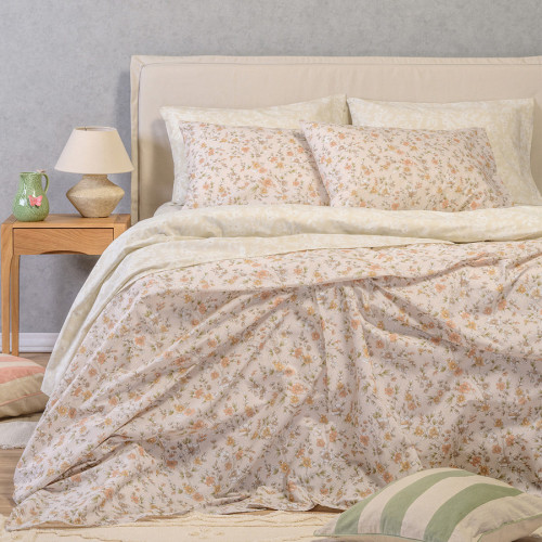 Σετ Σεντόνια Μονά (170x270) Βαμβακερά Melinen Ultra Line Amy Beige