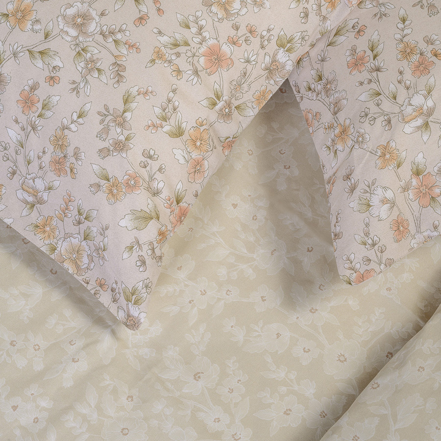 Μαξιλαροθήκες 2 τεμ (50x70) βαμβακερές Melinen Ultra Line Amy Beige