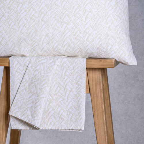 Κατωσέντονο Ημίδιπλο (120x200+32) Με Λάστιχο + Μαξιλαροθήκη Melinen Ultra Line Mini Coral Light Grey