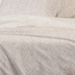 Σετ Σεντόνια King Size (260x270) Με Λάστιχο Βαμβακερά Melinen Ultra Line Coral Light Grey