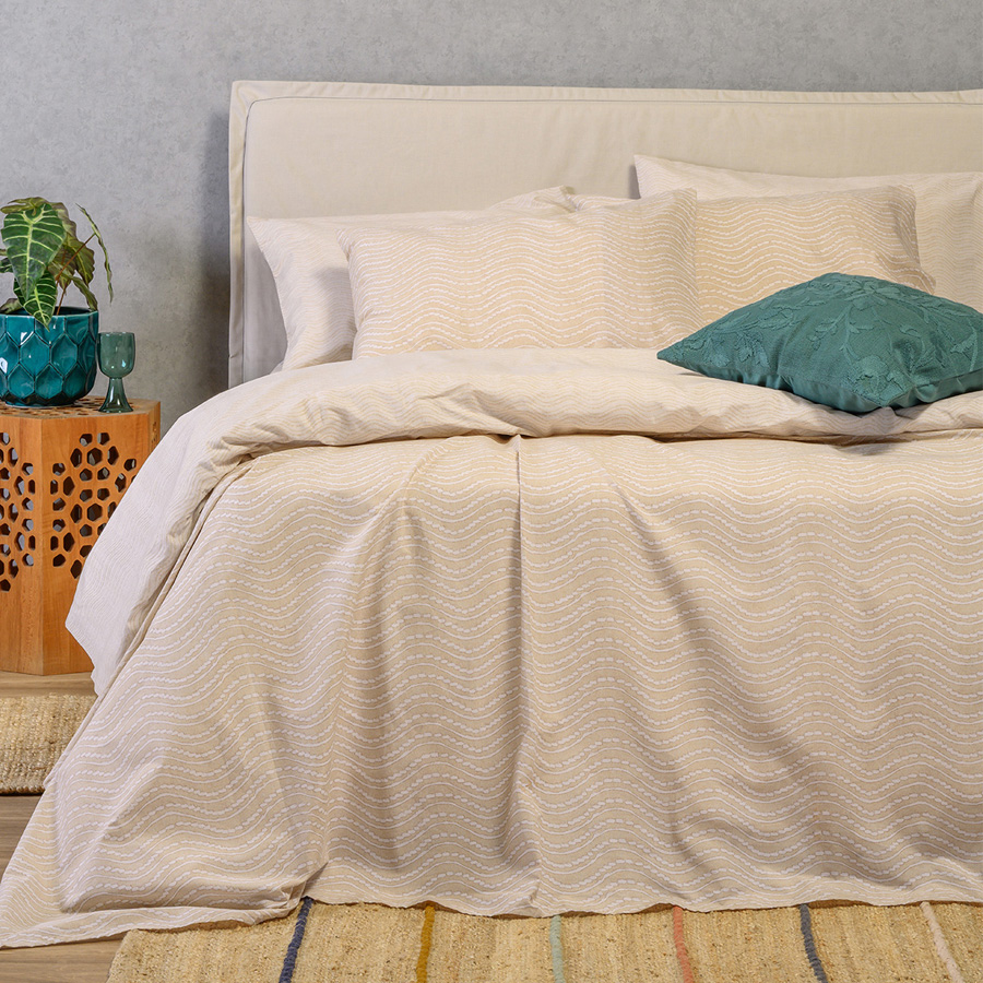 Μαξιλαροθήκες 2 τεμ (50x70) βαμβακερές Melinen Ultra Line Maverick Beige