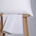 Κατωσέντονο Διπλό (160x200+32) Με Λάστιχο +Μαξιλαροθήκες Melinen Ultra Line Mini Maverick Light Grey