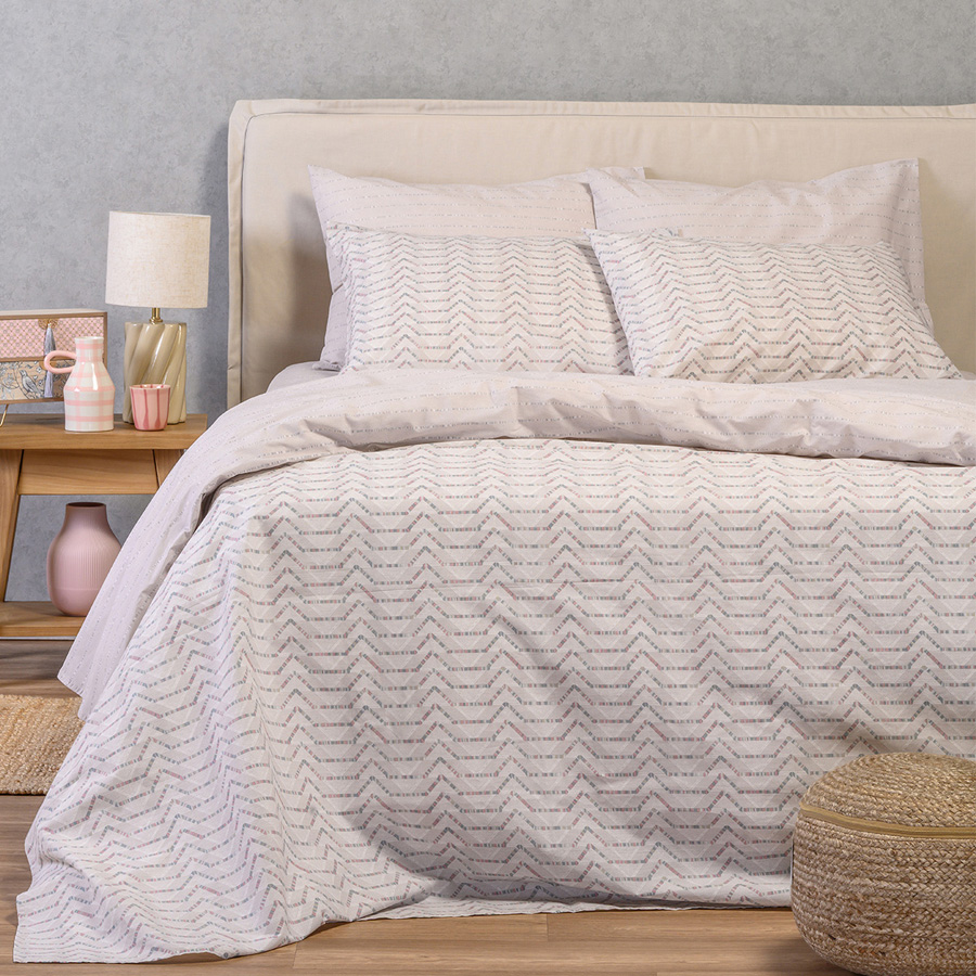 Σετ Σεντόνια Μονά (170x270) Βαμβακερά Melinen Ultra Line Paris Grey