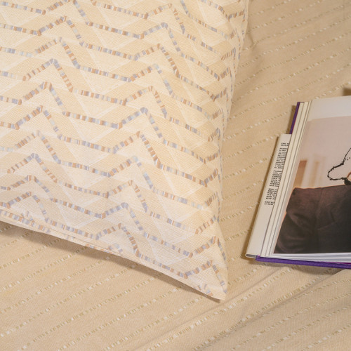 Σετ Σεντόνια King Size (260x270) Με Λάστιχο Βαμβακερά Melinen Ultra Line Paris Ochre