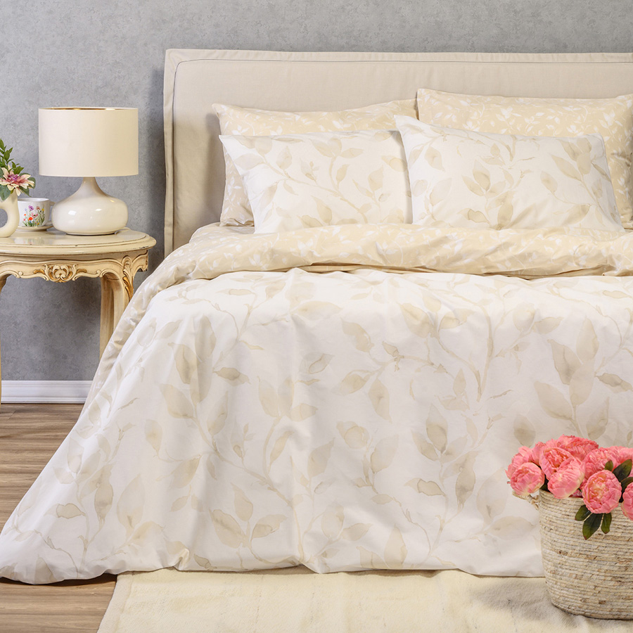 Σετ Σεντόνια Μονά (170x270) Βαμβακερά Melinen Ultra Line Pearl Beige