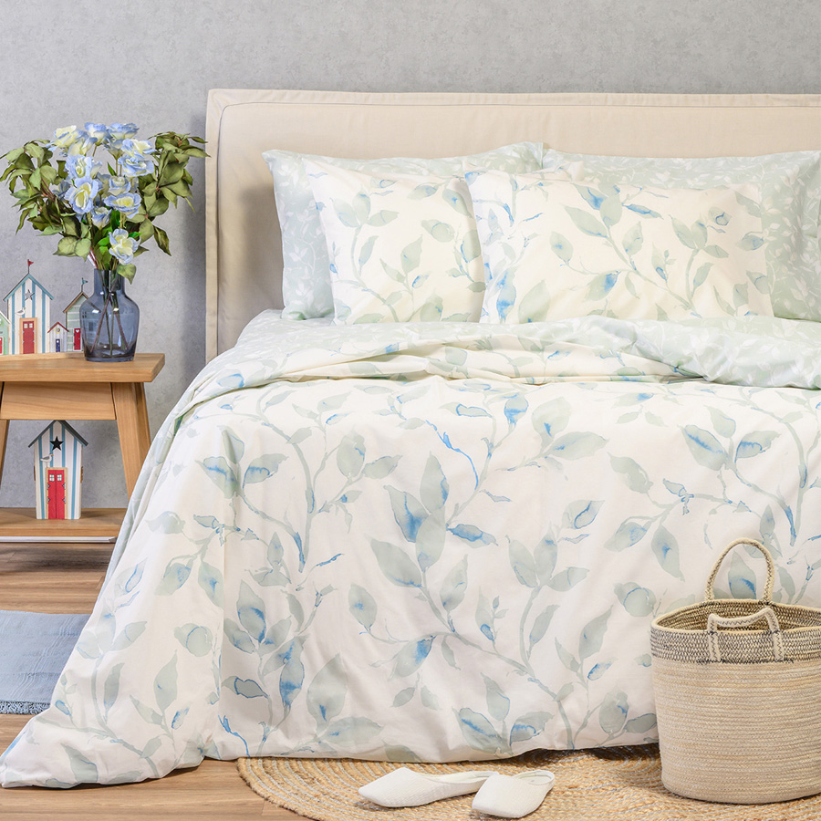 Μαξιλαροθήκες 2 τεμ (50x70) βαμβακερές Melinen Ultra Line Pearl Blue