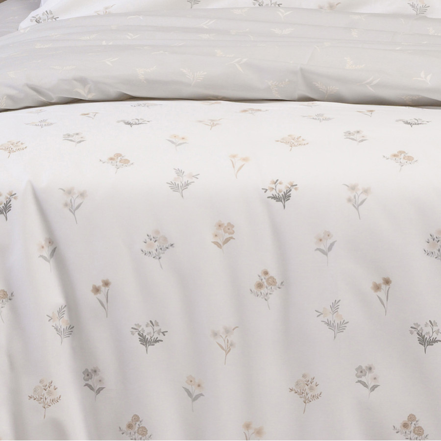 Σετ Σεντόνια Υπέρδιπλα (235x270) Βαμβακερά Melinen Ultra Line Spring Light Grey