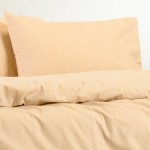 Σετ Σεντόνια Φανελένια Μονά (170x260) Melinen Winter Line Owen Beige