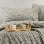 Μαξιλαροθήκες 2 τεμ (53x72) φανελένιες Melinen Winter Line Poppy Grey