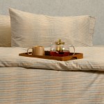 Σετ Σεντόνια Φανελένια Μονά (170x260) Melinen Winter Line Trinity Petrol