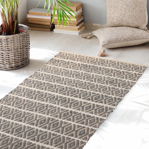 Διάδρομος - Κουρελού (60x120) Βαμβακερό Melinen Dione Light Grey