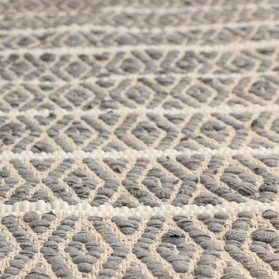 Διάδρομος - Κουρελού (60x120) Βαμβακερό Melinen Dione Light Grey