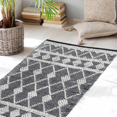 Διάδρομος - Κουρελού (60x120) Βαμβακερό Melinen Oddie Grey