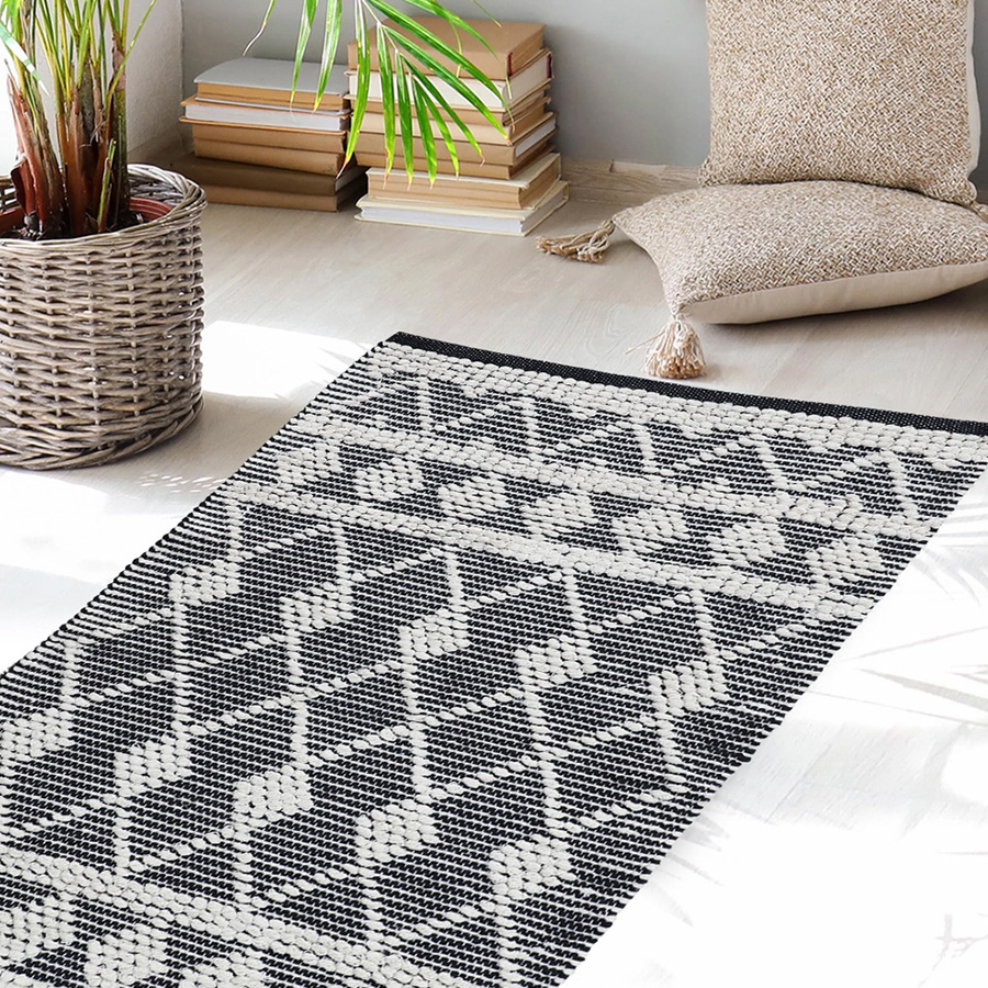 Διάδρομος - Κουρελού (60x120) Βαμβακερό Melinen Oddie Grey