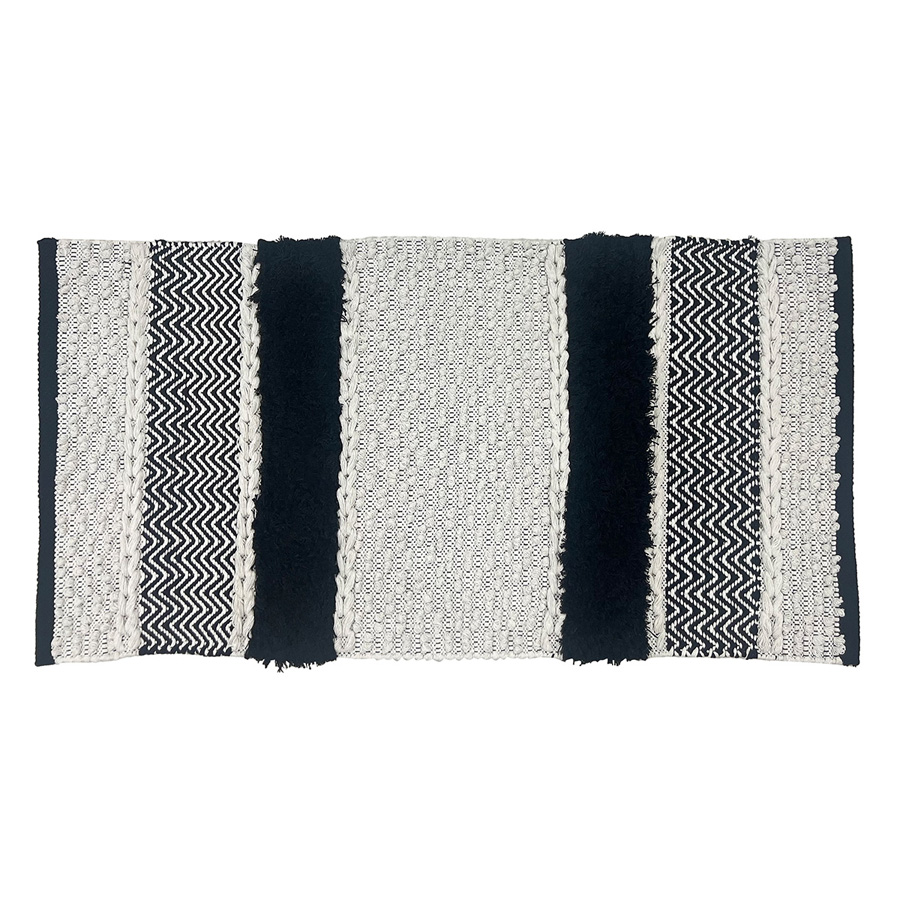 Διάδρομος - Κουρελού (60x120) Βαμβακερό Melinen Cherie Black