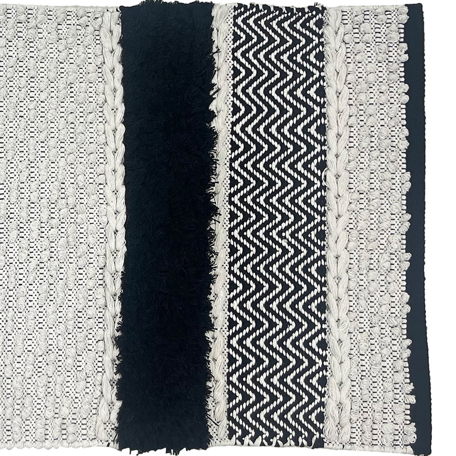 Διάδρομος - Κουρελού (60x120) Βαμβακερό Melinen Cherie Black