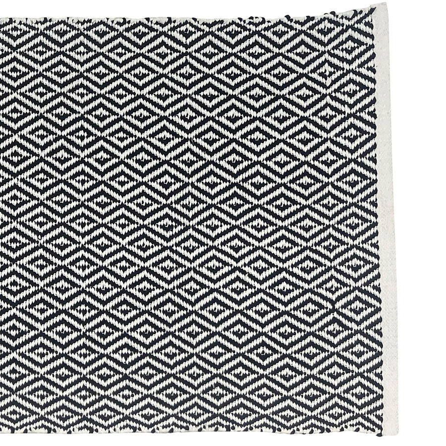 Διάδρομος - Κουρελού (70x140) Βαμβακερό Melinen Polly Black